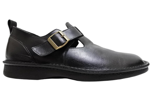 【インコルジェ M1012 ブラック】メンズインコルジェ ベルトカジュアルシューズ