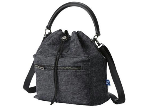 【豊岡鞄 TOTTE MBC020 デニム】For The Blue DENIM ドローストリングバッグ