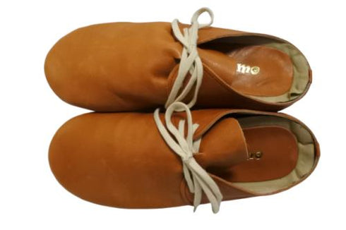 【momo MO-3 ブラウン】本革くたっと柔らかスリッポンシューズ