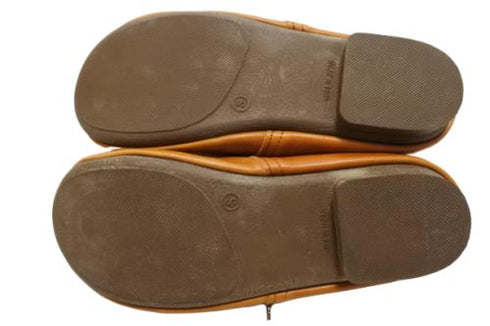 【momo MO-3 ブラウン】本革くたっと柔らかスリッポンシューズ