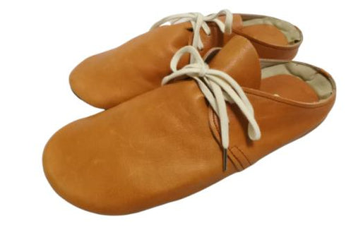 【momo MO-3 ブラウン】本革くたっと柔らかスリッポンシューズ