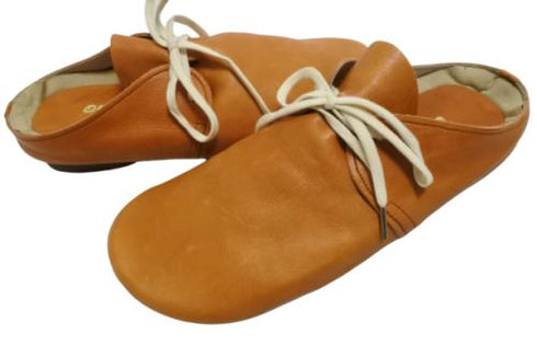 【momo MO-3 ブラウン】本革くたっと柔らかスリッポンシューズ