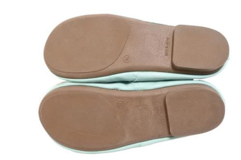 【momo MO-3 ブルー】本革くたっと柔らかスリッポンシューズ