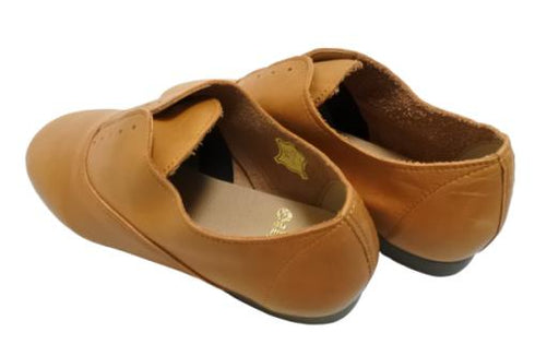 【momo MO-4 ブラウン】スニーカー風靴紐なし柔らか本革スリッポンシューズ