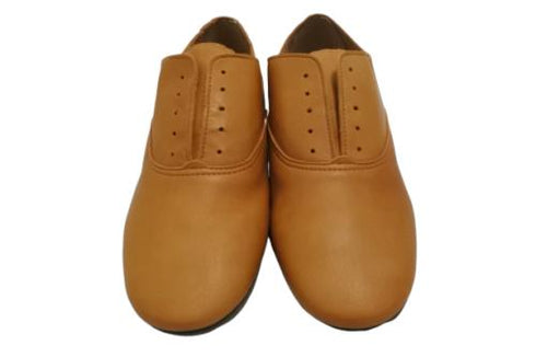 【momo MO-4 ブラウン】スニーカー風靴紐なし柔らか本革スリッポンシューズ