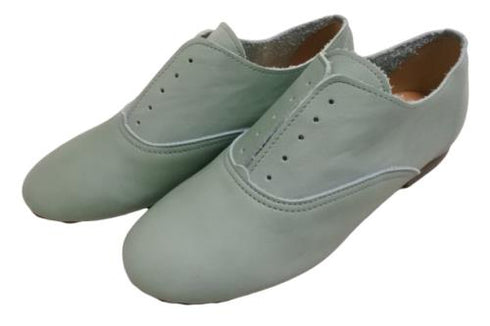 【momo MO-4 ブルー】スニーカー風靴紐なし柔らか本革スリッポンシューズ