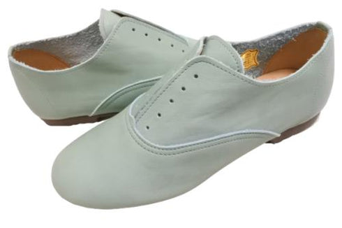 【momo MO-4 ブルー】スニーカー風靴紐なし柔らか本革スリッポンシューズ