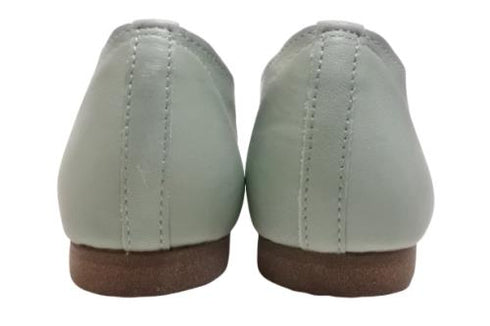 【momo MO-4 ブルー】スニーカー風靴紐なし柔らか本革スリッポンシューズ