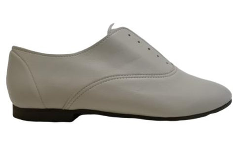 【momo MO-4 ホワイト】スニーカー風靴紐なし柔らか本革スリッポンシューズ