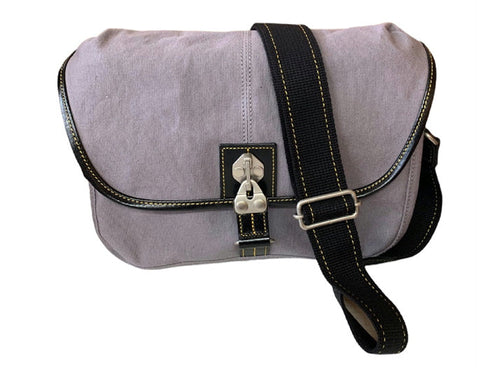 【豊岡鞄 直帆布 NEH-001 ラベンダー】直帆布ショルダーバッグ(小)