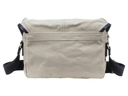 【豊岡鞄 直帆布 NEH-001 ライトグレー】直帆布ショルダーバッグ(小)
