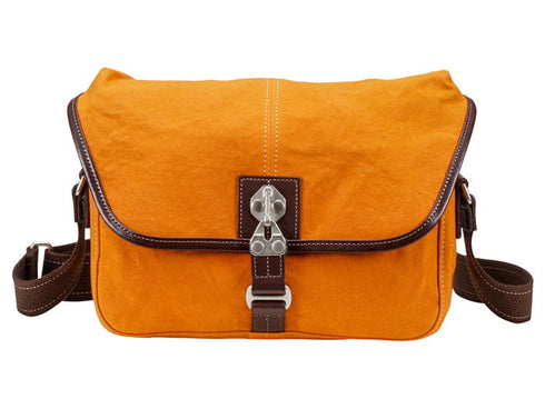 【豊岡鞄 直帆布 NEH-001 オレンジ】直帆布ショルダーバッグ(小)