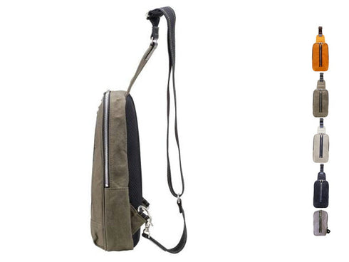 【豊岡鞄 直帆布 NEH-003 ラベンダー】味わい深い帆布ワンショルダーバッグ