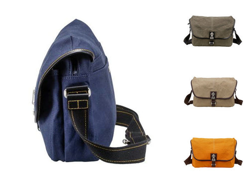 【豊岡鞄 直帆布 NEH-006 ネイビー】撥水性抜群!人気ショルダーバッグ(大)