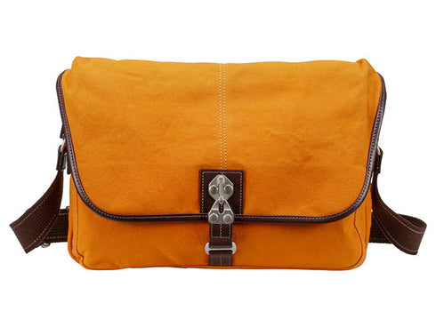 【豊岡鞄 直帆布 NEH-006 オレンジ】撥水性抜群!人気ショルダーバッグ(大)