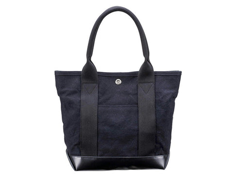 【豊岡鞄 直帆布 NEH-203 ブラック】直帆布トートバッグ