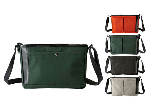 【豊岡鞄 E+pleasure NET601 ライトベージュ】EVITA ショルダーバッグ