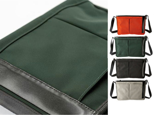 【豊岡鞄 E+pleasure NET601 オレンジ】EVITA ショルダーバッグ