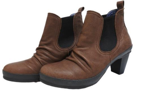 【SPINGLE NIMA NIMA706 ダークブラウン】本革サイドゴアブーティ