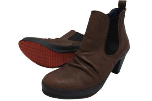 【SPINGLE NIMA NIMA706 ダークブラウン】本革サイドゴアブーティ