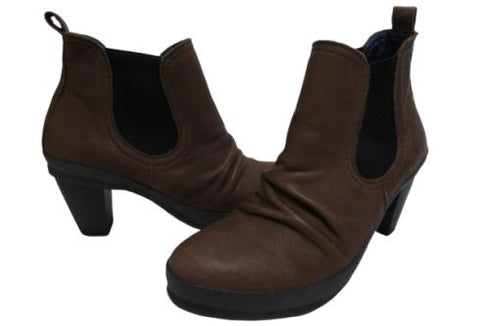 【SPINGLE NIMA NIMA706 ダークブラウン】本革サイドゴアブーティ