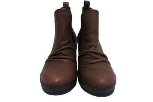 【SPINGLE NIMA NIMA706 ダークブラウン】本革サイドゴアブーティ