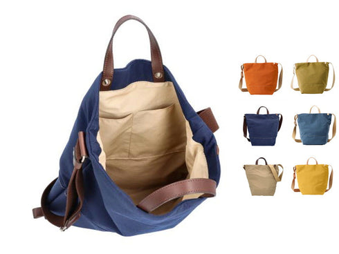 【豊岡鞄 アトリエヌウ NU28102 ブルー】snap vegi(スナップベジ)トートショルダーバッグ