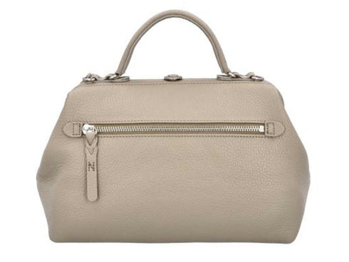 【豊岡鞄 アトリエヌウ NU63101 グレージュ】parcel mistミニダレスバッグ