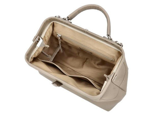 【豊岡鞄 アトリエヌウ NU63101 グレージュ】parcel mistミニダレスバッグ