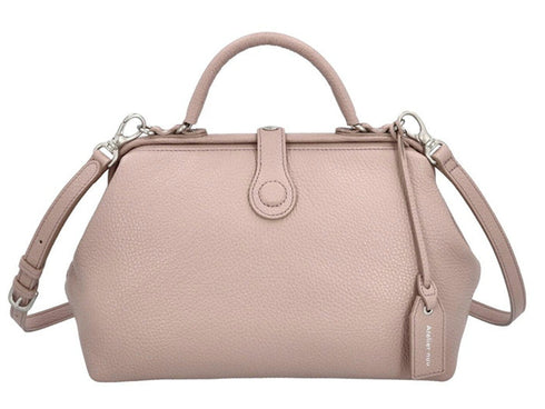 【豊岡鞄 アトリエヌウ NU63101 ピンクベージュ】parcel mistミニダレスバッグ