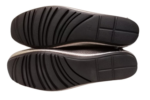 【PRETA flex P1101 スティール】本革レザープレーンモカシンシューズ