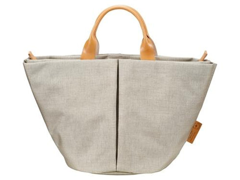 【豊岡鞄 つつむ S1802 グレーベージュ】TUTUMU SP Marche mini トートバッグ