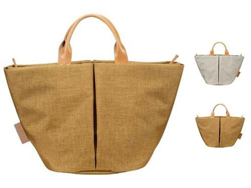 【豊岡鞄 つつむ S1802 グレーベージュ】TUTUMU SP Marche mini トートバッグ