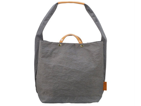 【豊岡鞄 つつむ S2000 グレー】TUTUMU News paper tote ショルダーバッグ