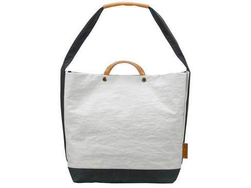 【豊岡鞄 つつむ S2000 ホワイトカーキ】TUTUMU News paper tote ショルダーバッグ