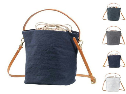 【豊岡鞄 つつむ S2700 グレー】TUTUMU Cube ショルダーバッグ