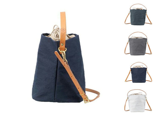 【豊岡鞄 つつむ S2700 ホワイト】TUTUMU Cube ショルダーバッグ