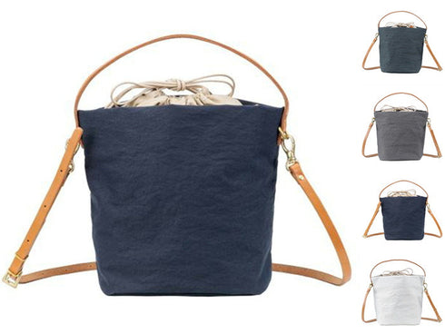 【豊岡鞄 つつむ S2700 ホワイト】TUTUMU Cube ショルダーバッグ