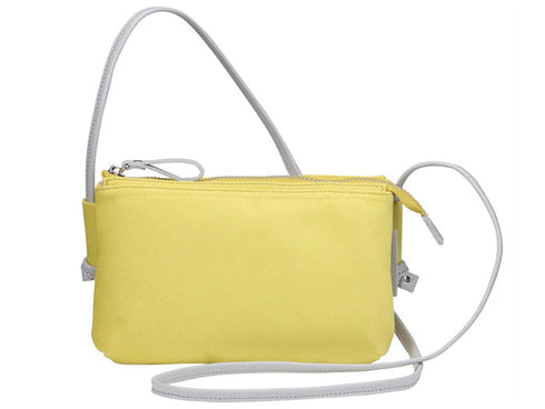 【豊岡鞄 つつむ S3101 レモン】TUTUMU スェードお散歩WALLET ショルダーバッグ