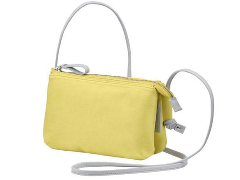 【豊岡鞄 つつむ S3101 レモン】TUTUMU スェードお散歩WALLET ショルダーバッグ