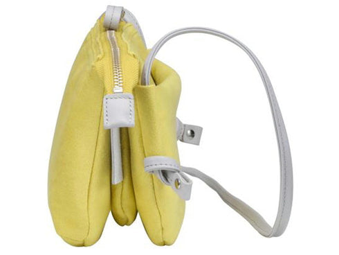 【豊岡鞄 つつむ S3101 レモン】TUTUMU スェードお散歩WALLET ショルダーバッグ