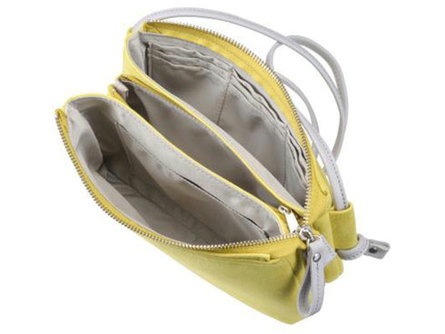 【豊岡鞄 つつむ S3101 レモン】TUTUMU スェードお散歩WALLET ショルダーバッグ