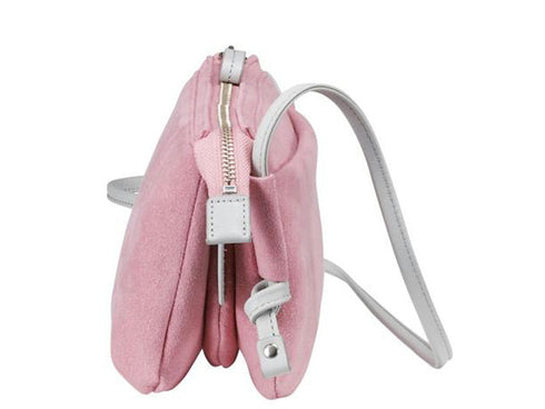 【豊岡鞄 つつむ S3101 ローズ】TUTUMU スェードお散歩WALLET ショルダーバッグ