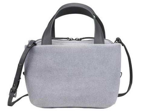 【豊岡鞄 つつむ S3201 グレー】TUTUMU スェード tre tote トートバッグ
