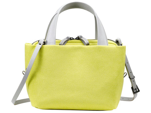 【豊岡鞄 つつむ S3201 ライム】TUTUMU スェード tre tote トートバッグ