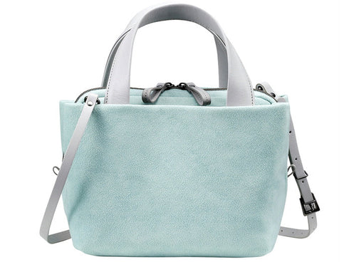【豊岡鞄 つつむ S3201 ミント】TUTUMU スェード tre tote トートバッグ