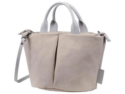 【豊岡鞄 つつむ S3601 サンド】TUTUMUスェード Marche petit ショルダーバッグ