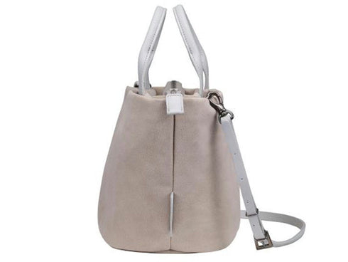 【豊岡鞄 つつむ S3601 サンド】TUTUMUスェード Marche petit ショルダーバッグ