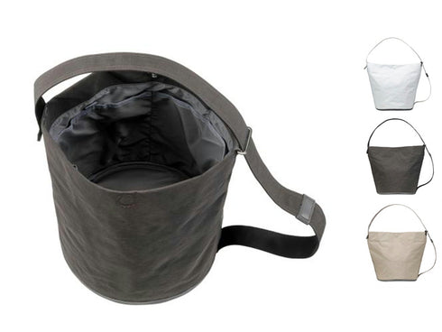 【豊岡鞄 つつむ S3800 グレージュ】TUTUMU Bucket ショルダーバッグ