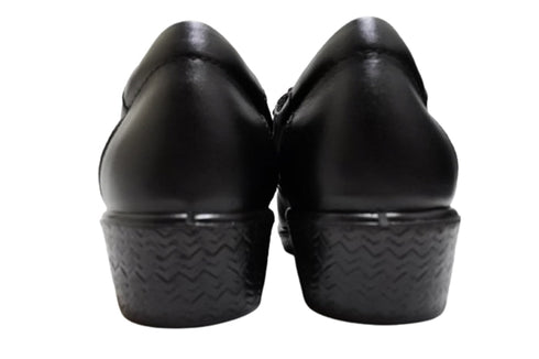 【ムーンスター SP2401 ブラック】本革柔らかガーメントレザー使用靴紐シューズ